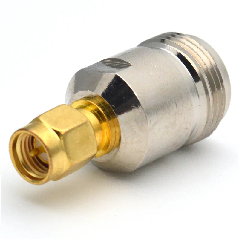 1 Stück N-Stecker auf SMA-Stecker Adapter Test-Konverter aus vernickeltem Messing – Detail 3