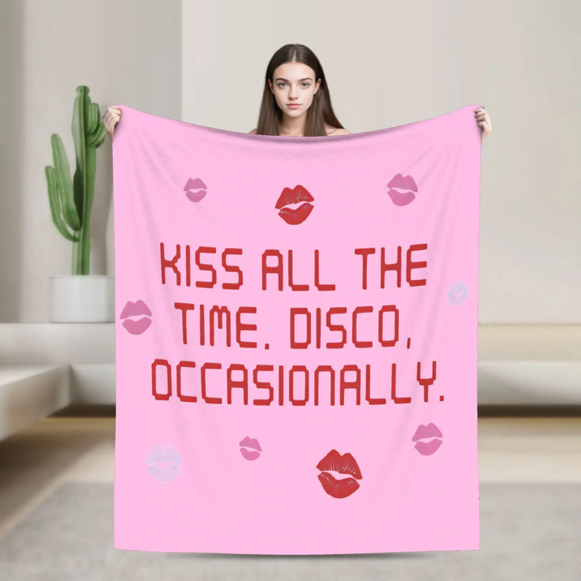 Kiss All The Time Disco Harrys Blanket Fleece Air Conditioning Styles Multi-function Thin Throw Blankets for Home Couch Quilt