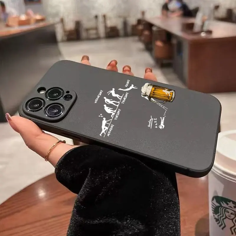 الإبداعية البيرة موضوع الهاتف حقيبة لهاتف سامسونج غالاكسي A26 A25 A24 A36 A35 A56 A55 A54 A17 S25 الترا S24 FE S23 زائد S22 S21 غطاء