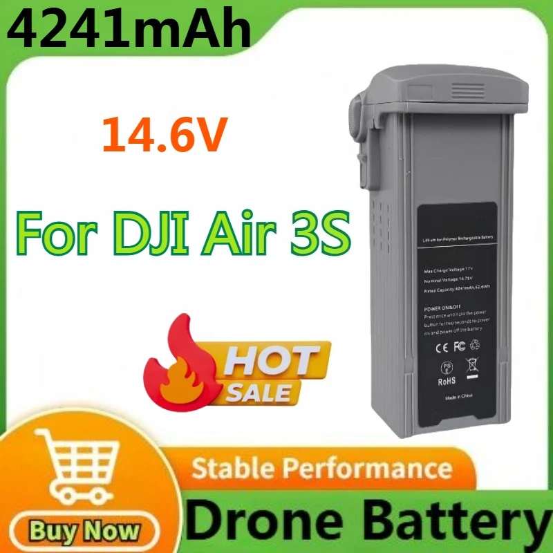 

4241mAh Battery For DJI Air 3S Battery Flight Time 45 Minutes Drone Air 3 Intelligent Flight Battery Accessories New in Stock