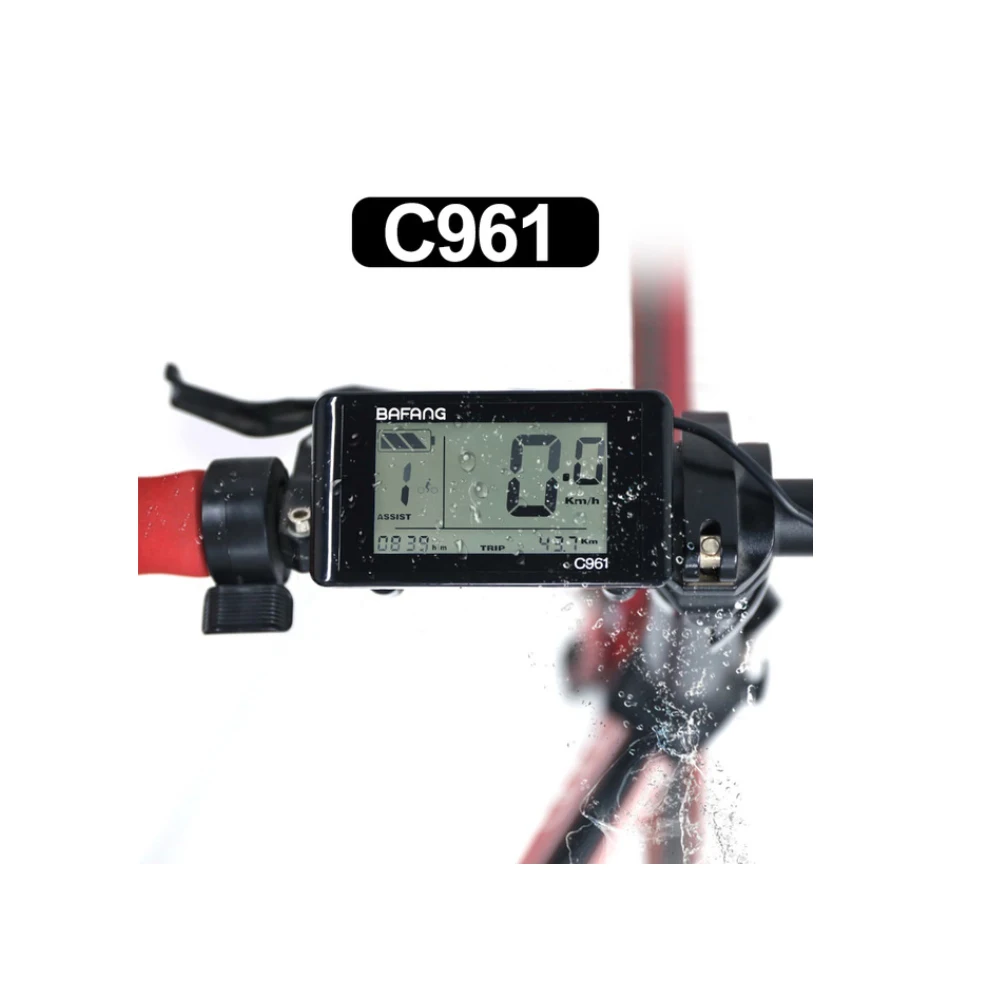 Bafang DP C01.UART C961 Mid Motor LCD Display For BBS01B BBS02B BBSHD Electric Bike Components eBike Mid Motor Conversion Kit