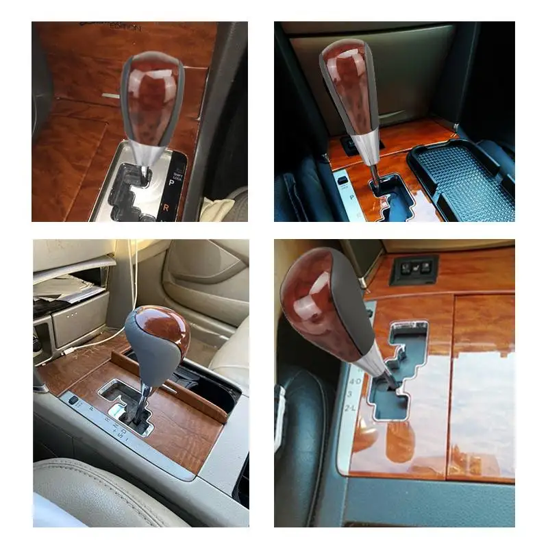 Automatic Gear Shift Knob PU Leather Shifter Lever Stick For Toyota Corolla Camry Yaris Rav4 For Lexus IS GS LS RX ES Models