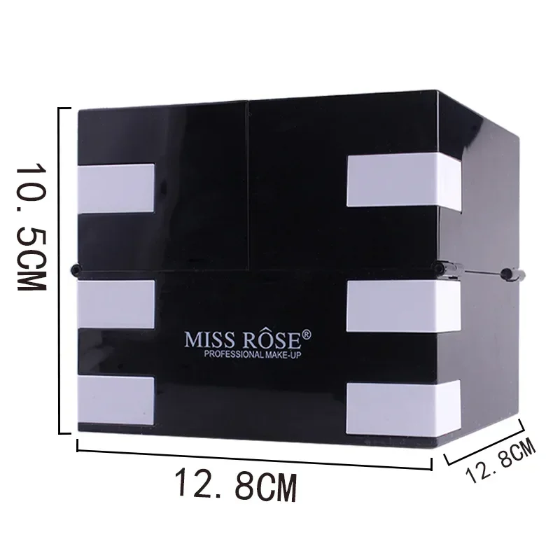 Miss Rose Makeup Case Set Kit-Ultimate Color Combination-Holiday Gift Set Cosmetic Eye Shadow Lip Gloss Blush Brow Combo Palette