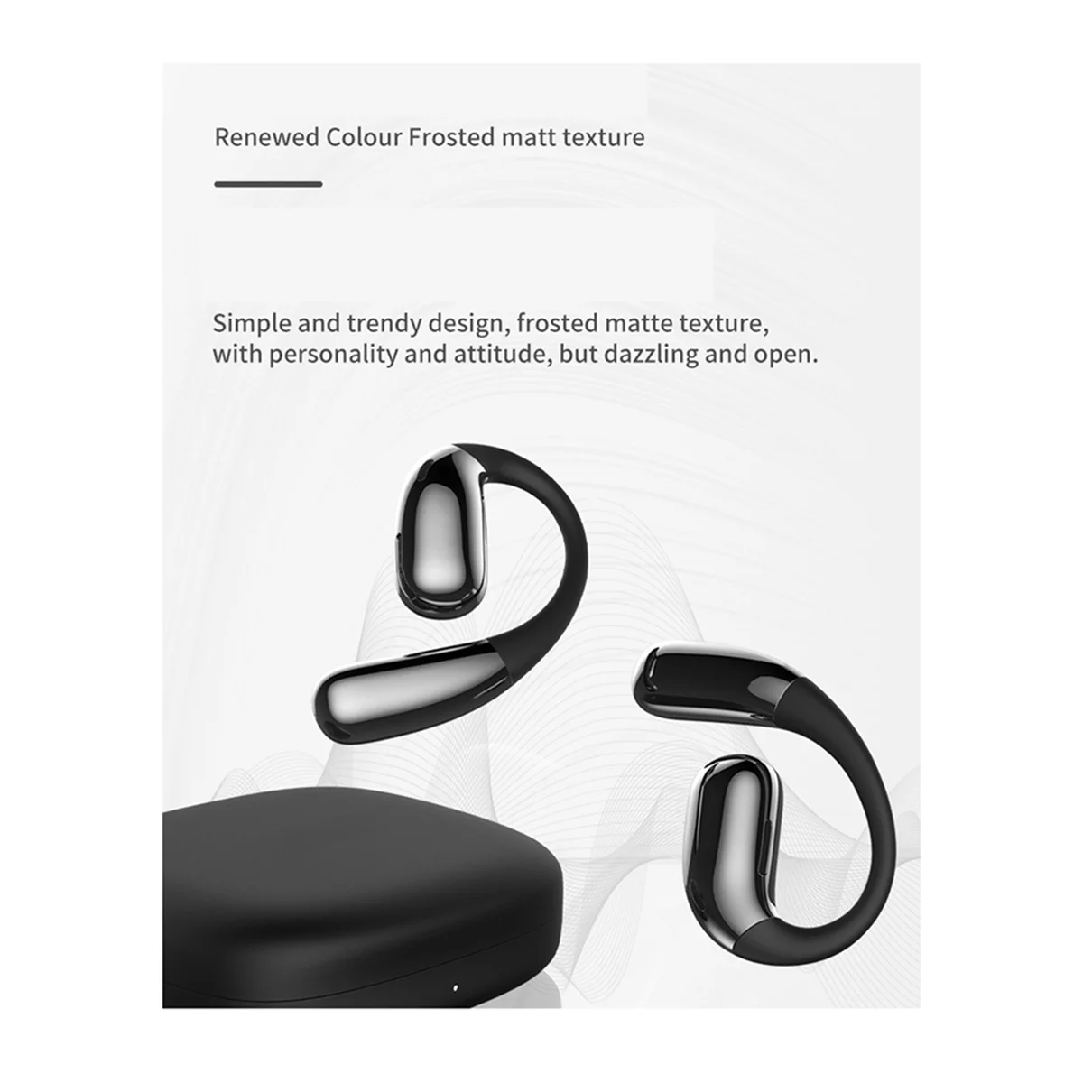 Беспроводные наушники с подвесными ушками Bluetooth 5,4 Hi-Fi стерео музыкальные наушники с крючком для ушей спортивные гарнитуры для бега C