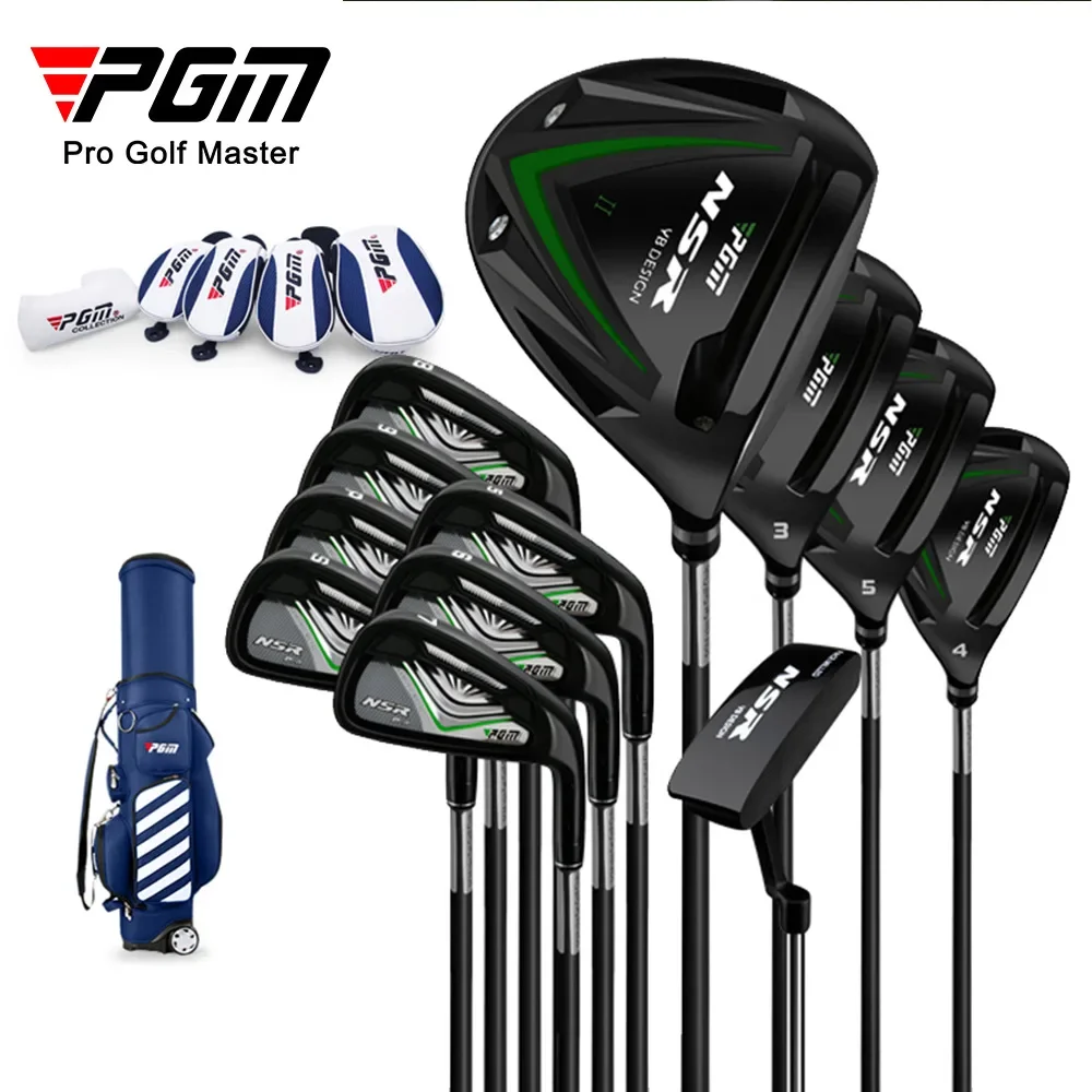 PGM Golf Clubs Men's Set Adjustable Angle Interchangeable Shafts 12pcs Gift