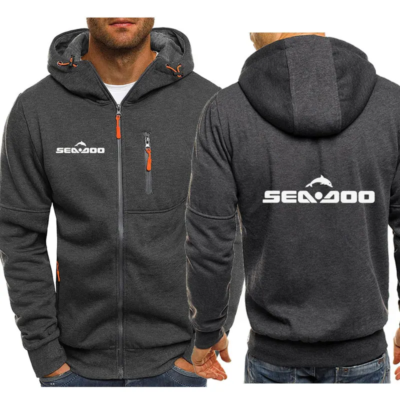 2024 Men's new sea Doo seadoo moto brand Hoodie cardigan Hoodie men's Hoodie Sweatshirt men's Hoodie Zipper Sweatshirt