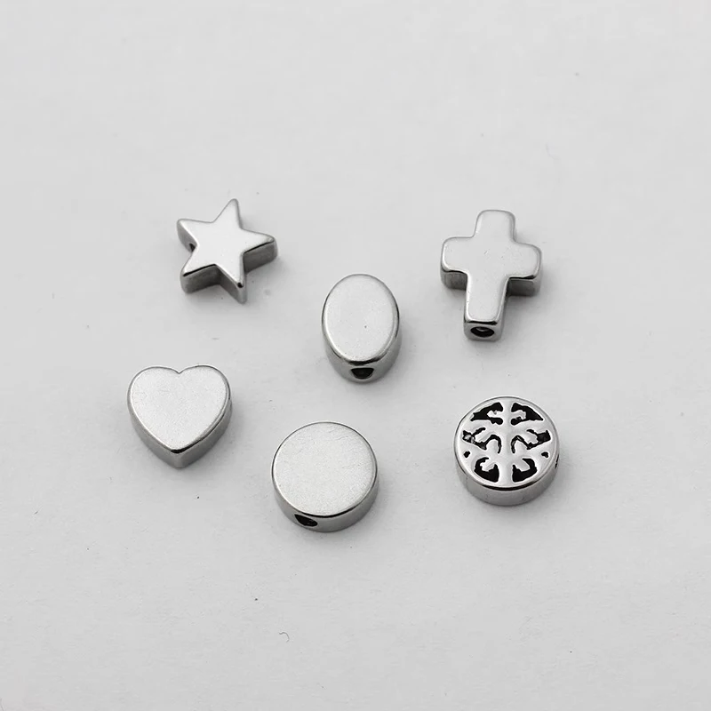 

100% Vintage 925 Silver Cross Symbol Beads Sterling Cross Loose Beads Good Luck Jewelry Findings