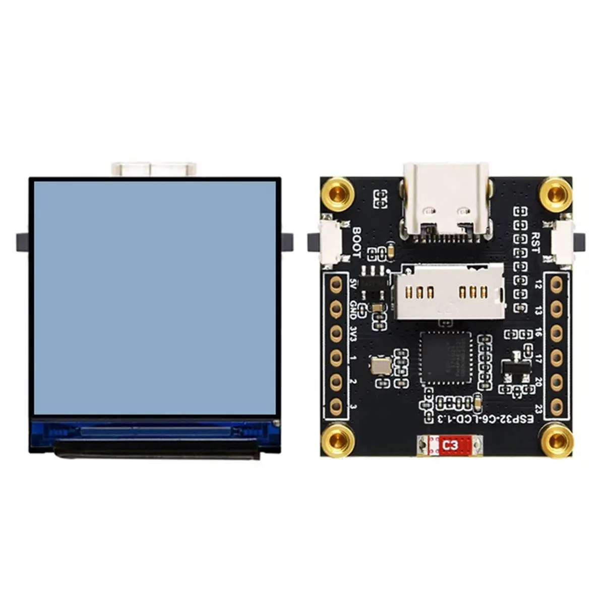 SWXF -C6 LCD Development Board 1.3 Inch ST7789 240x240 Mini TV Screen for DIY Smart Display Projects