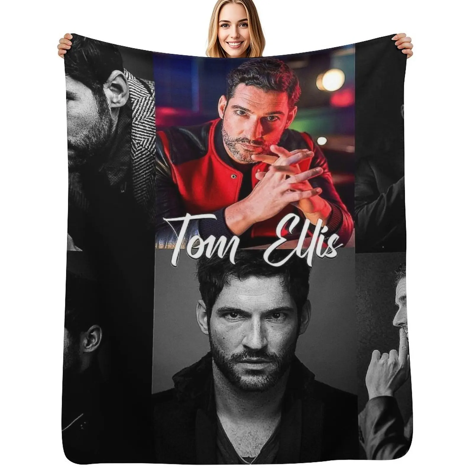 Tom ellis Throw Blanket Fluffy Cozy Throw Blanket for Home Decor