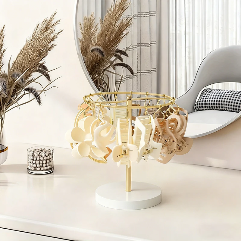 

Metal hair clip rack storage display rack, hair clip rack storage desktop decoration, hook pendant display rack storage rack