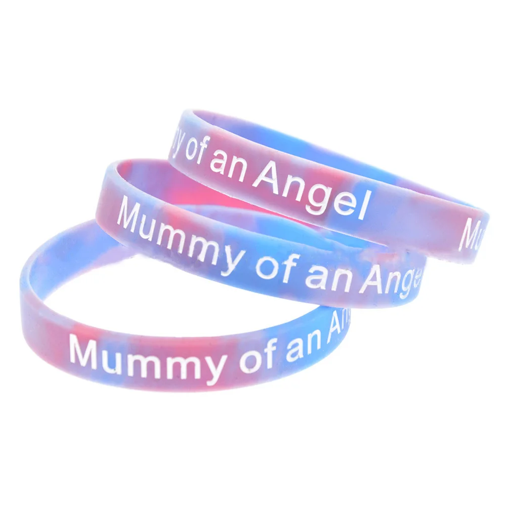 

Angel Bracelet Silicone Wristbands for Couples Colorful Stretchy Flexible Comfortable Bulk Inspirational Fashion Wristband