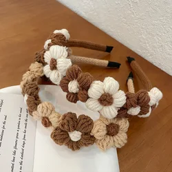 Diademas de flores para mujer, accesorios para el cabello, diadema antideslizante para lavado de cara, adornos bonitos, 2022