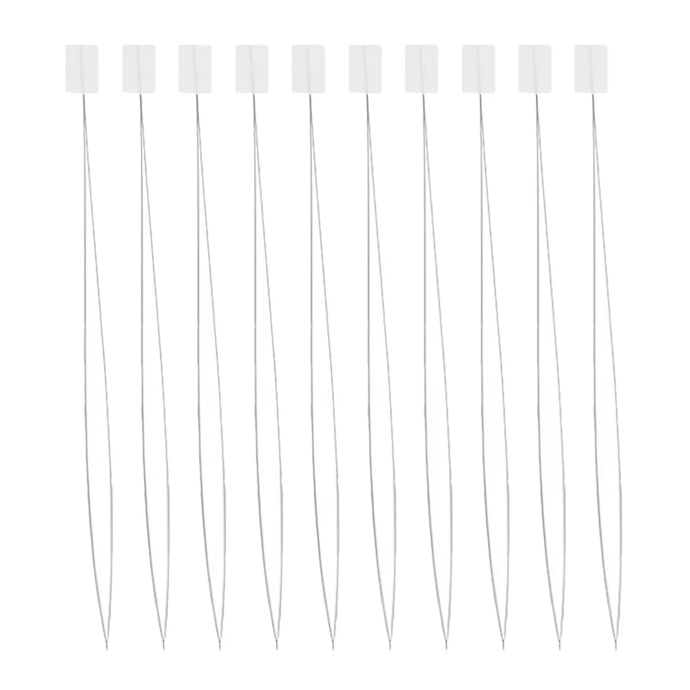 

10Pcs Punch Needle Threader Durable Steel Wire Threading Tool for Sewing and Embroidery Crafts Easy to Use Punch Needle Threader