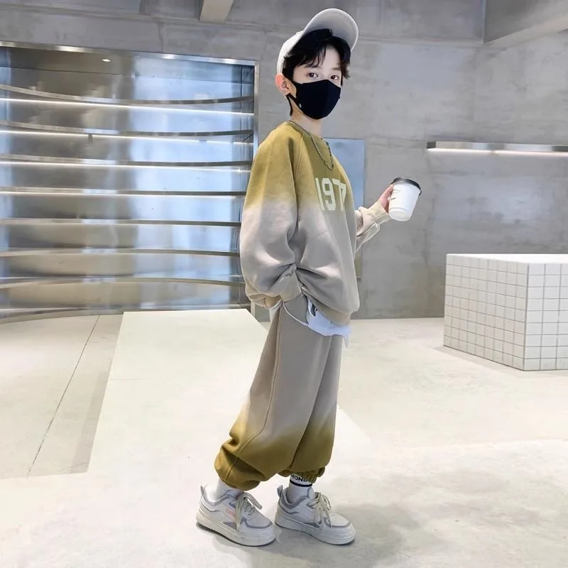 

Sweatshirt Set Children's Top Bottom Clothes Kids Winter Boys Outfit Clothing Clothing Autumn Wear Child Korean Suit Boy Sets