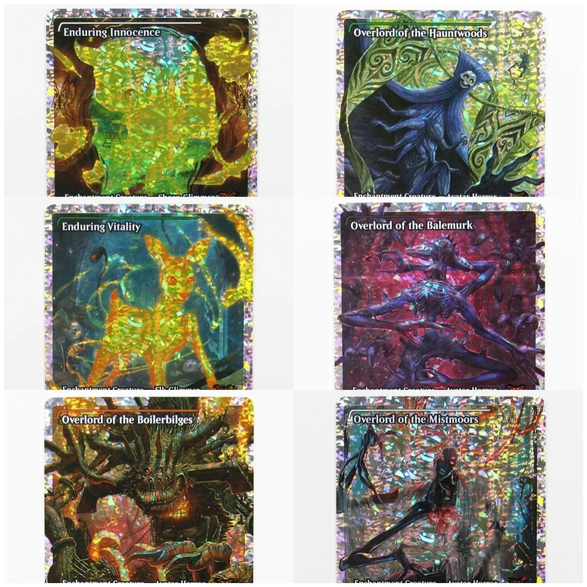 

(DSK) Fracture Foil (Enduring/Overlord) Magical Proxy Cards Black Top Quality Proxy Gathering Board Playing Game Trading Cards