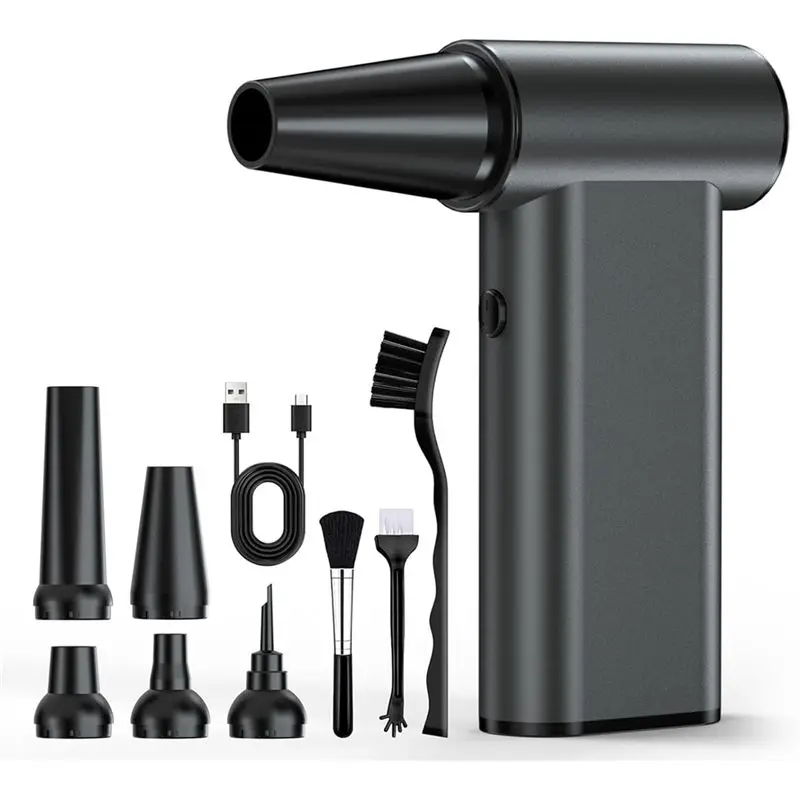 

ABJY-Air Blower 180000RPM Cordless Electric Air Duster, 4 Modes High-Speed Compressed Air Duster For Outdoors, Car