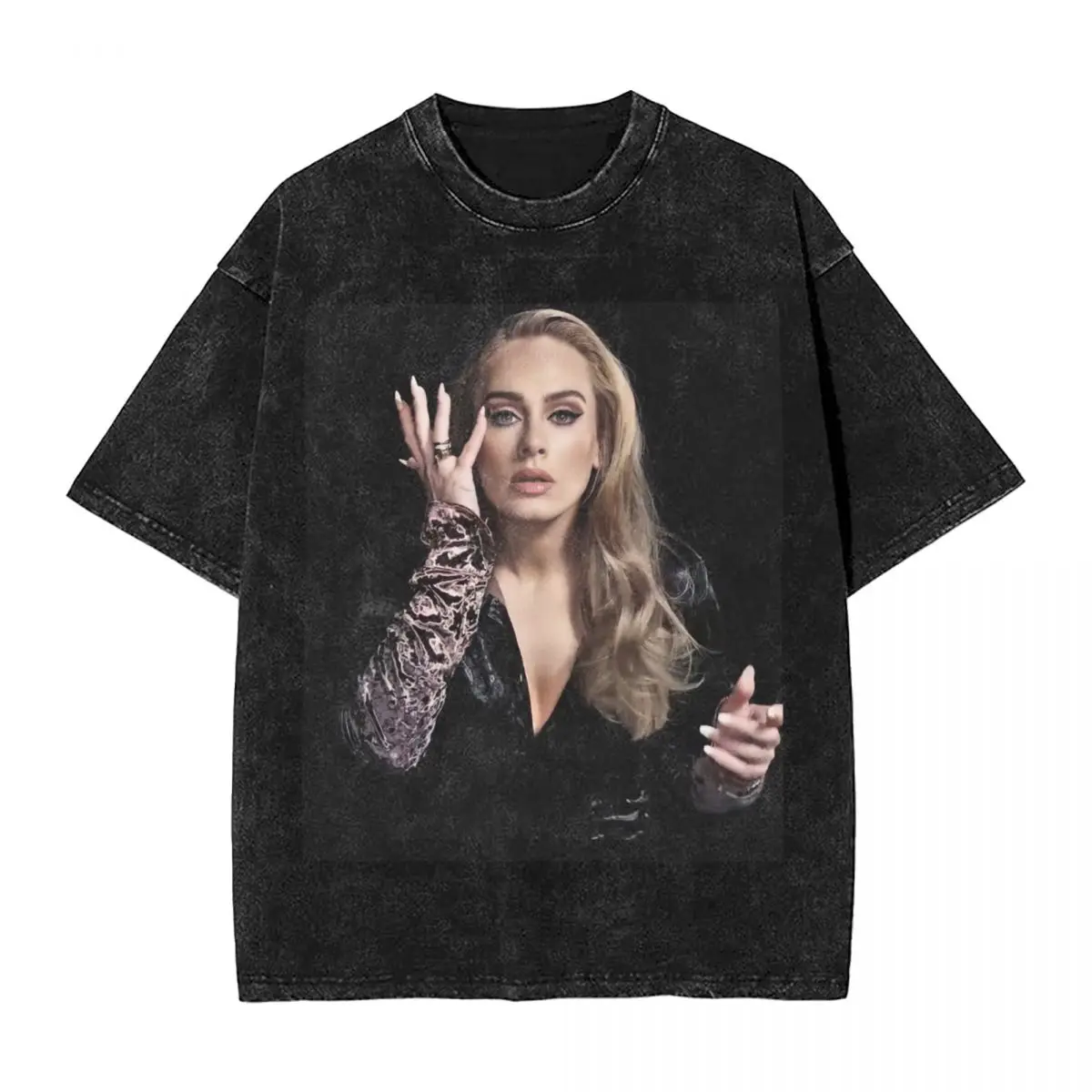 Men Adele Poster T-Shirts Top Singer Clothes Summer Classic Short-Sleeved T Shirt Crew Neck Hip Hop Custom DIY Tshirt Cheap