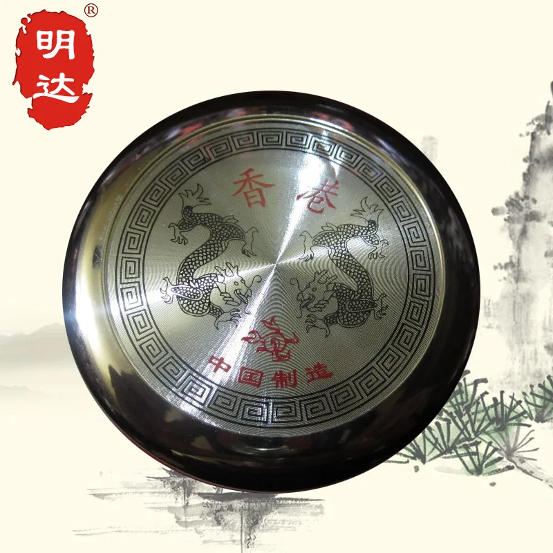 

Diameter 9.5cm Stainless Steel round Feng Shui Compass with Lid Compasser Fortune Bringing and Home-Exorcising Feng Shui Compass