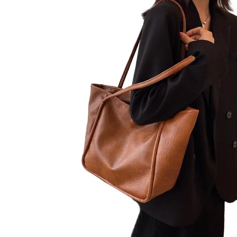 

2023 PU Tote Shopper Bag Fashion Handbag Large Capacity Shopping Bag Versatile Shoulder Bag Book Bag for Women Girl 20CA