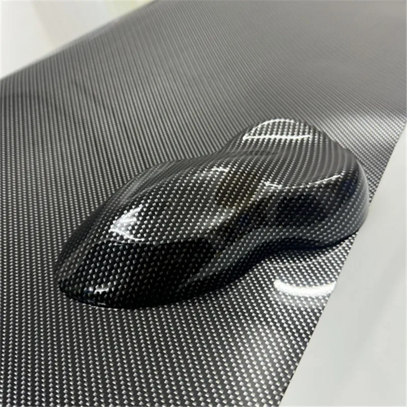 عالية اللمعان الذهب الأسود 8D ألياف الكربون سيارة التفاف لاصق غشائي لضبط السيارات ملصقات لاصق الفينيل لغطاء دراجة نارية الشارات