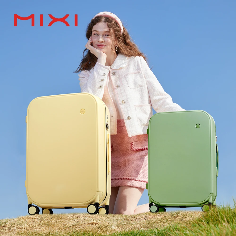 

Mixi Patent Design Travel Luggage Women Men Suitcase On Wheels Spinner Trolley Case Bag 20" Carry On 24" 26" Check In 100% PC