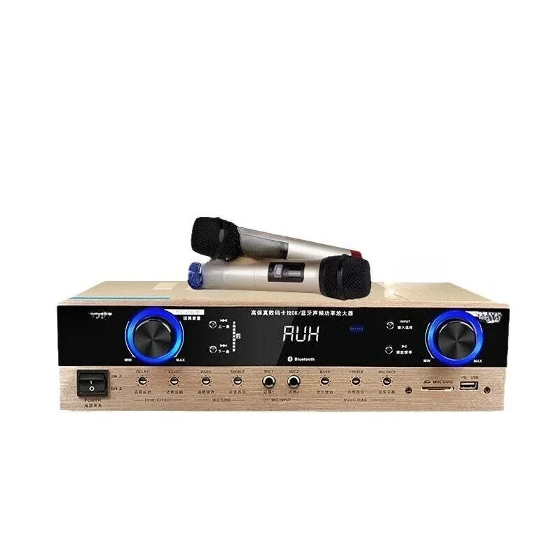 

Amplifier, Home 2.1 Home Theater Amplifier, Heavy Bass, High Power Bluetooth Karaoke