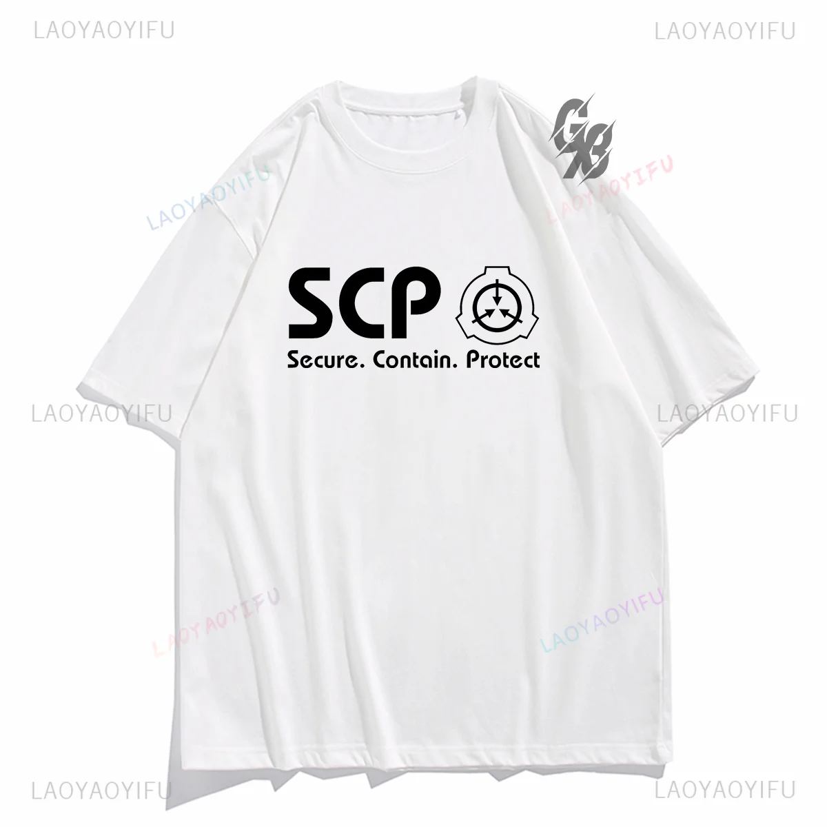 Funny T Shirt Game SCP Foundation Print Tops SCP Graphic T Shirts Retro Fashion Cool Ropa Hombre Tee Streetwear Unisex Cotton