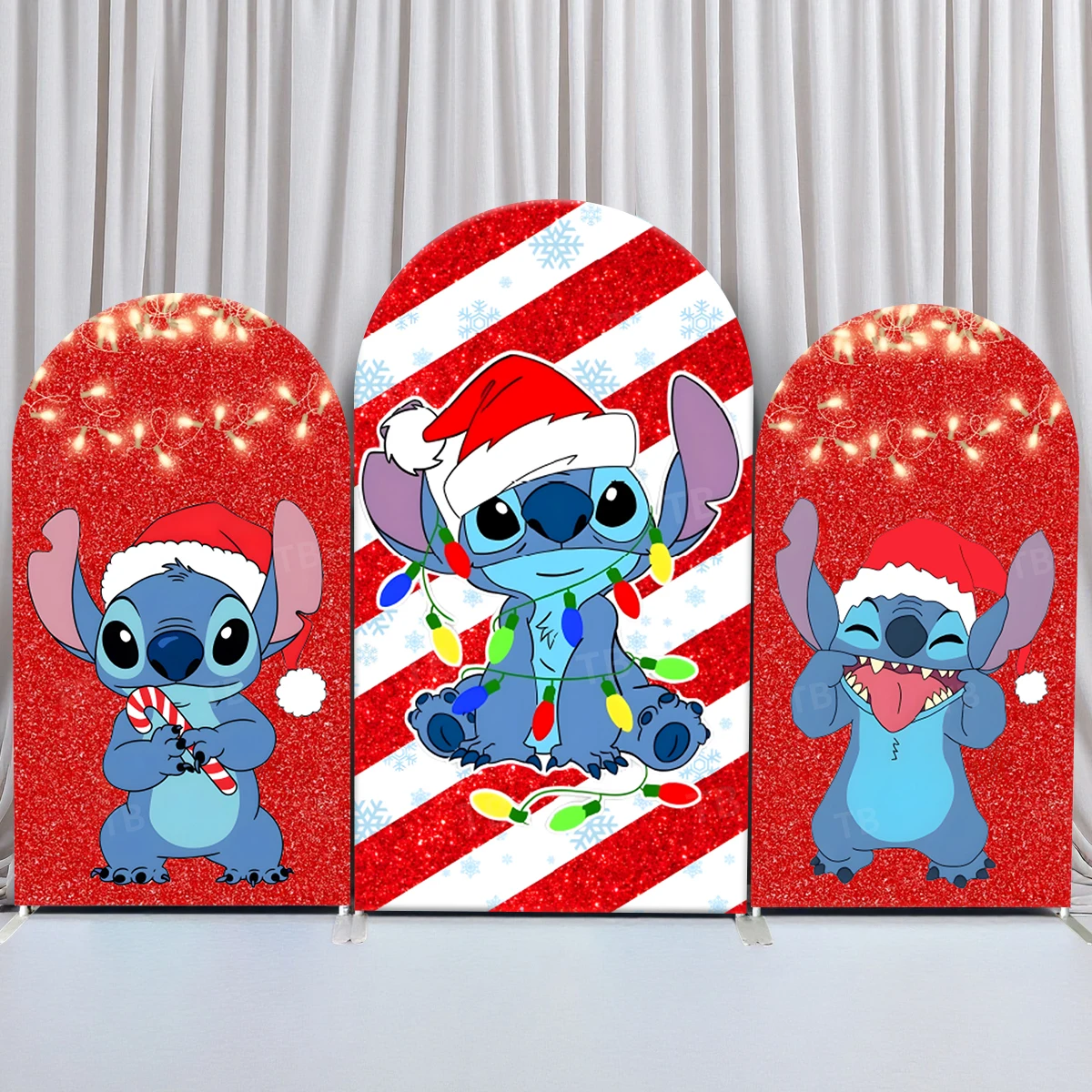 

TB Stitch Christmas Theme Arch Backdrop Cover Happy New Year Party Custom Shower Photography Background Decor Elastic Fabric