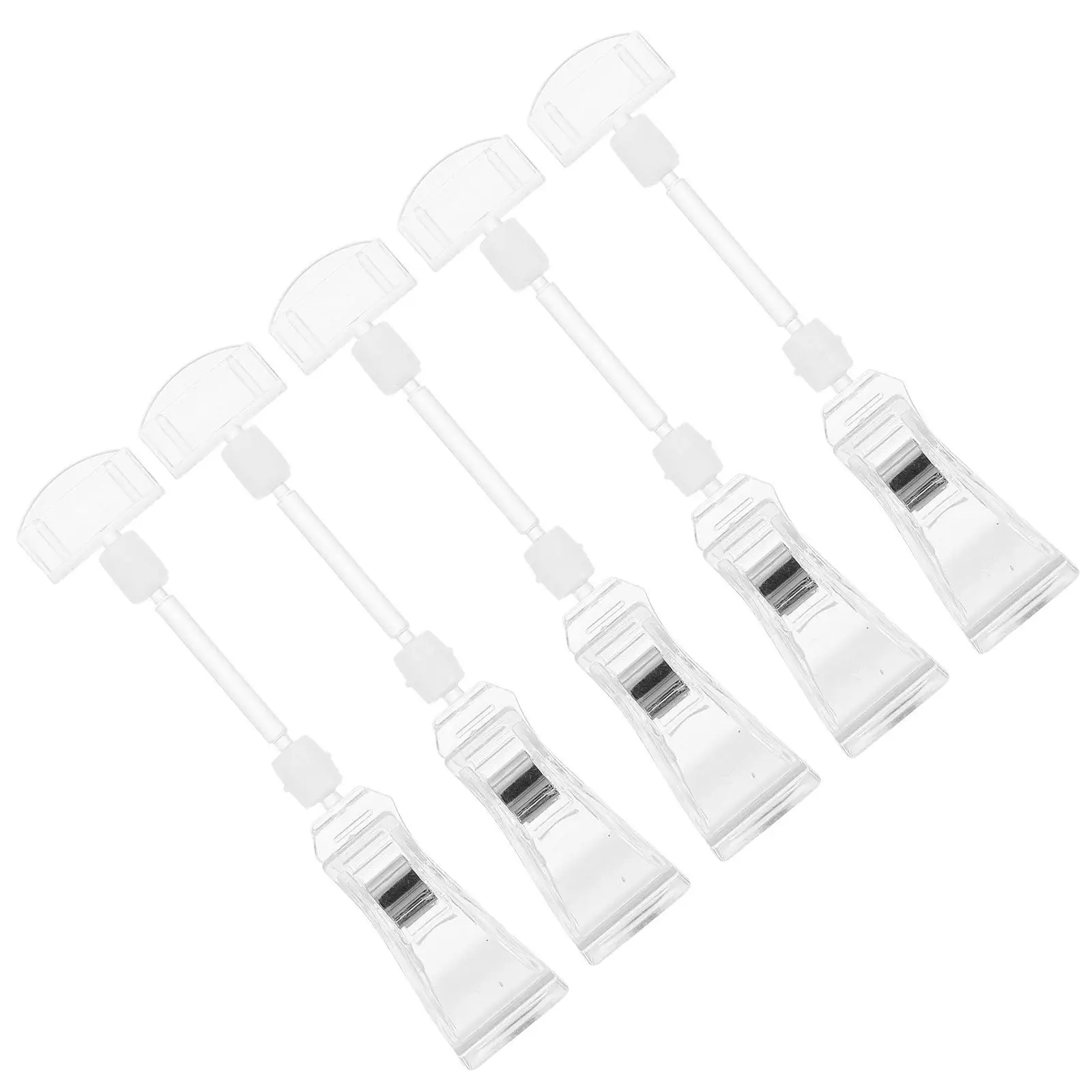 5 stücke Acryl Werbung Halter Transparent Display Ständer Preis Tag Clips Label Clips Büro Ordner Rack POP Material