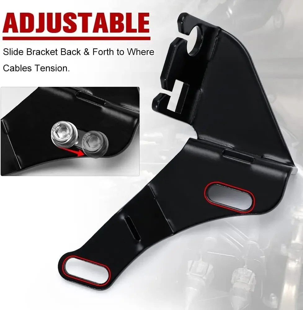 دعامة كابل خنق مشعب السحب لشاحنة GM TBSS NNBS L92 باللون الأسود #3