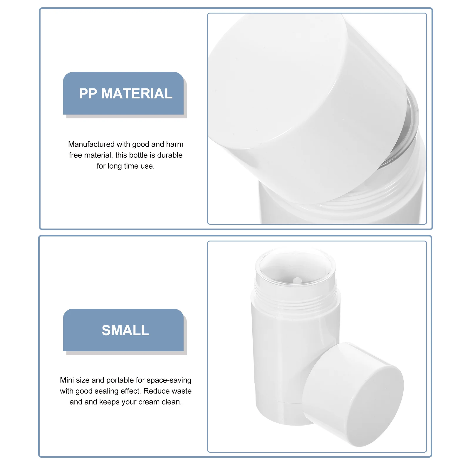 5 قطع من حاويات كريم البلسم، زجاجات بلسم عطر صغيرة قابلة لإعادة الملء، حاملات فرعية محمولة للسفر قابلة للتدوير #6