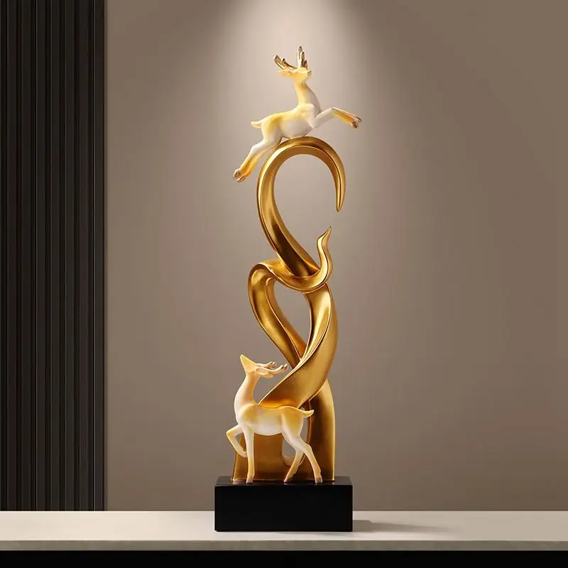 

✿d New Style Resin Crafts Prosperity Wealth-Attracting Entrance Wall Niche Decorative Ornament for Living Room TV Cabinet
