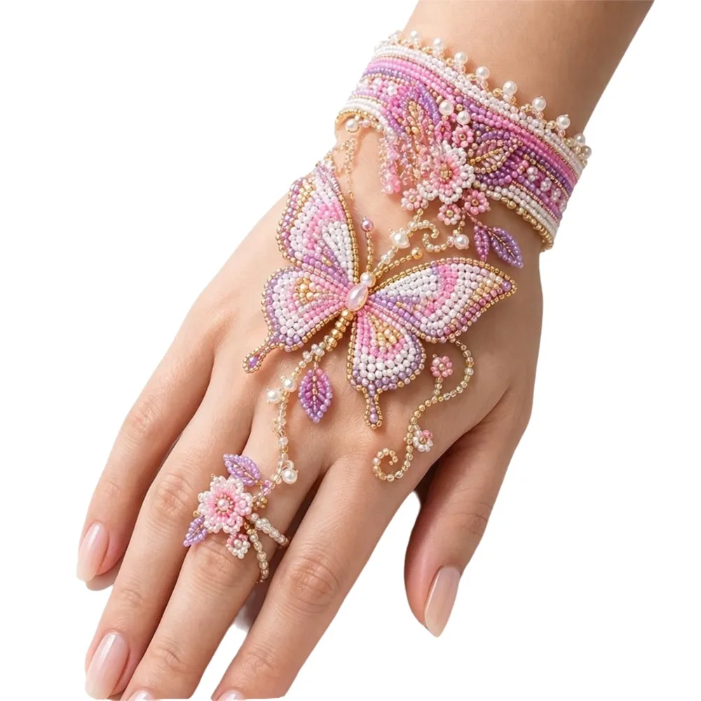 Animal Design Animal Shaped Bracelet Non-Finished Products Beaded Animal Kits Beaded Bracelet Kit Beginner-Friendly