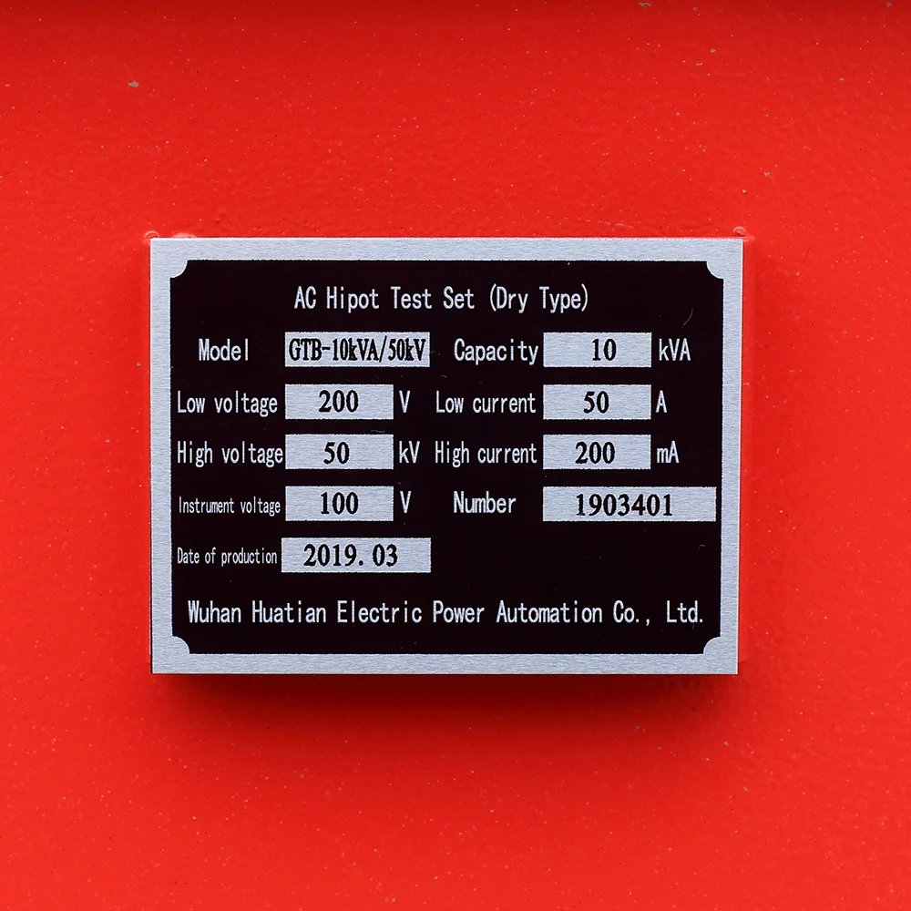 GTB  3kVA/50kV AC Hipot Test Set High Voltage Generator