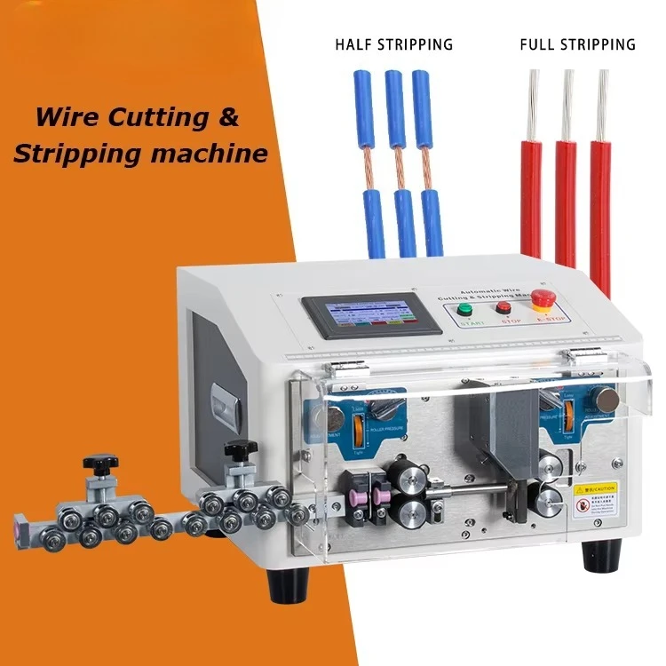 EW-3035 Factory Price Electric Cable Cut&Strip Machine AWG30-8 Wire Size  Wire Stripping Machine Cable Manufacturing Equipment
