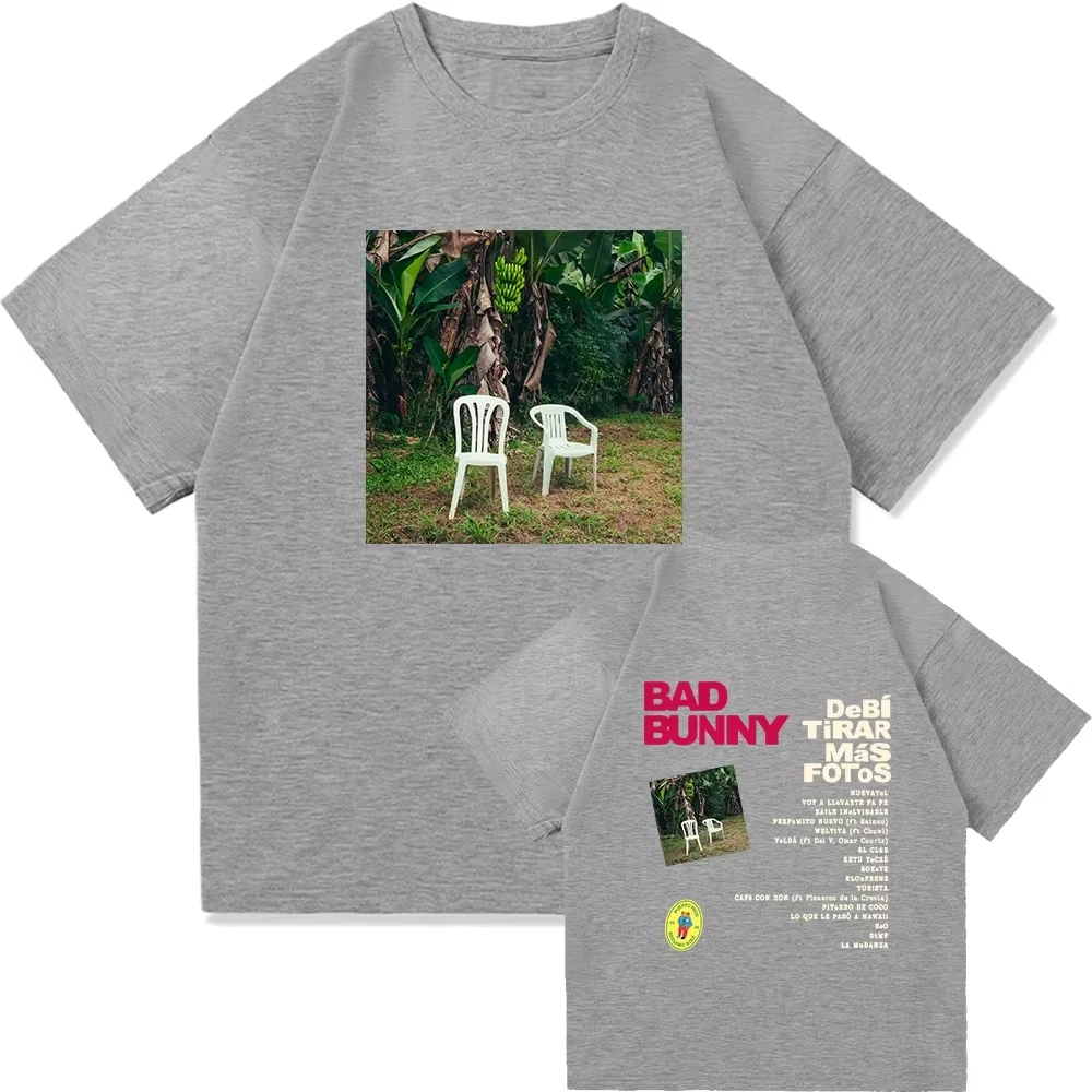 DTMF Debí Tirar Más Fotos camiseta BAD BUNNY 2025 nuevo álbum hombres/mujeres ropa Harajuku alta calidad Tops Fans regalo camisetas