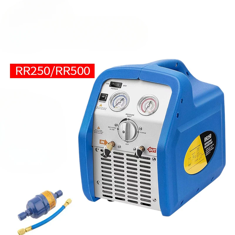 RR250 RR500 (R32) 1HP Refrigerant Recovery Machine Can Recover Various Refrigerants