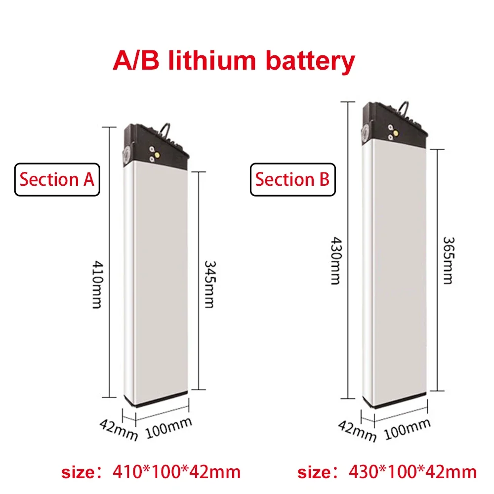 

48V 36V Ebike Battery10Ah 12Ah Folding Built-in Electric Bike Battery for Samebike LO26 20LVXDMX01 FX-01 R5s DCH 006 500W 18650