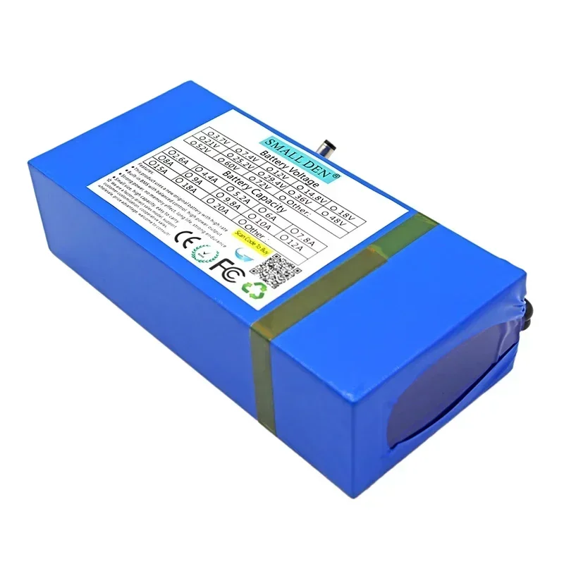 12V 10Ah 18650 lithium battery pack 3S4P rechargeable battery with BMS, suitable for large capacity batteries and high power