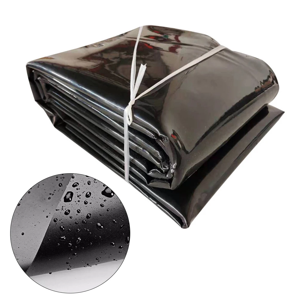 

0.3mm Waterproof HDPE Folding Polyethylene Pond Liner Black Fish Liner Garden Landscaping Backyard Waterfalls Koi Ponds