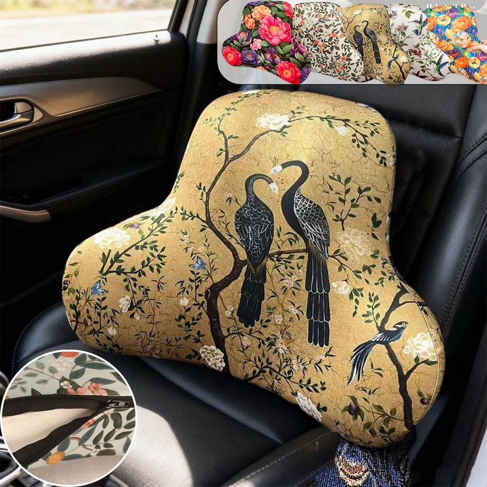 

Chinoiserie Pattern Memory Foam Chair Cushion Seat Support Reading Pillow Waist Pad Relieve Fatigue From Prolonged Sitting 의자방석