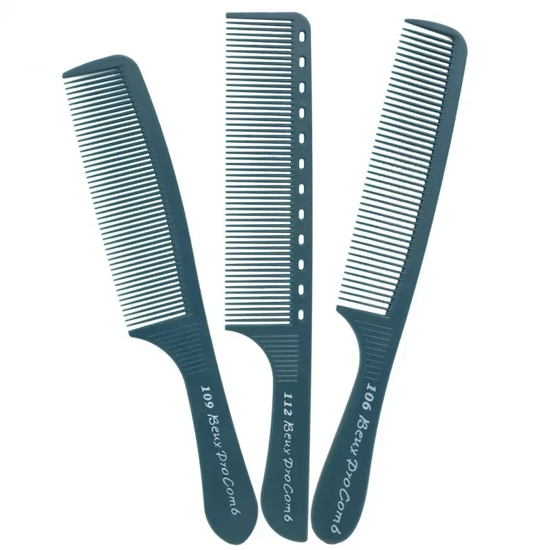 2PC Anti-Static Fine Tooth Pointed Tail Comb Hair Salon Plastic Haircutting Comb Hair Brush Styling Tool