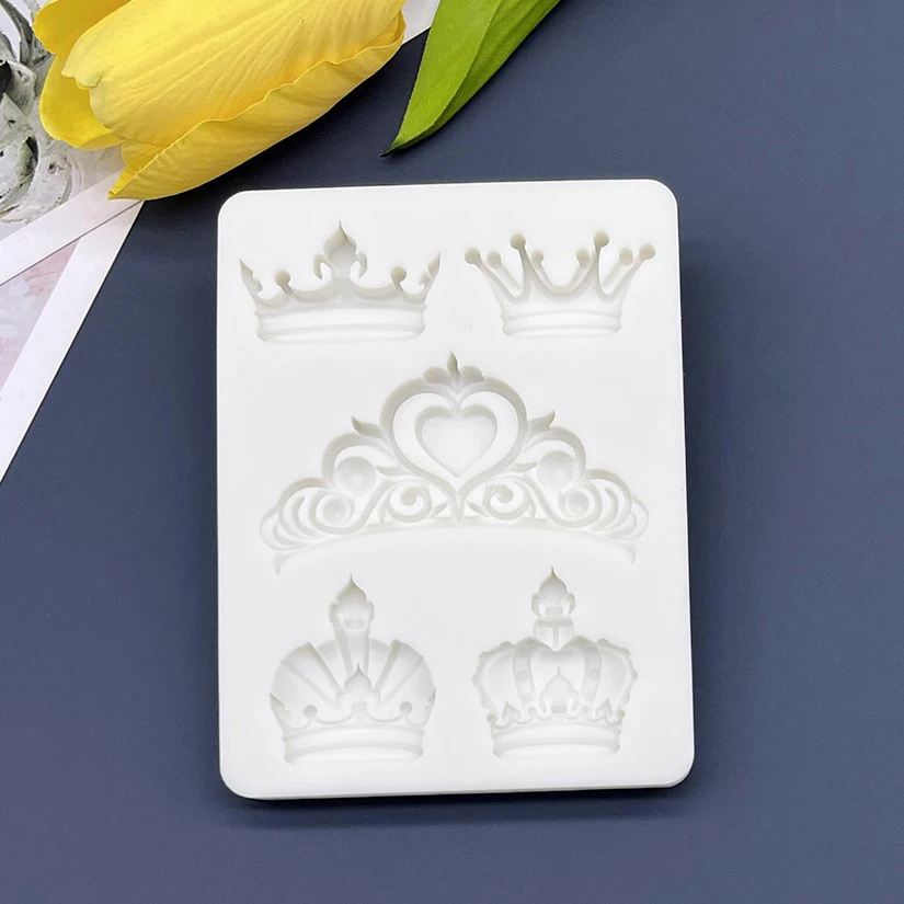 Crown Silicone Sugarcraft Mold Cookie Cupcake Chocolate Baking Mold Fondant Cake Decorating Tools