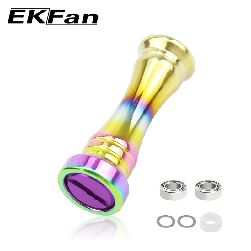 Ekfan Colorful TITANIUM Alloy Material Knob For Sea fishing DAI&SHI Spinning Bastcasting Reel Handle