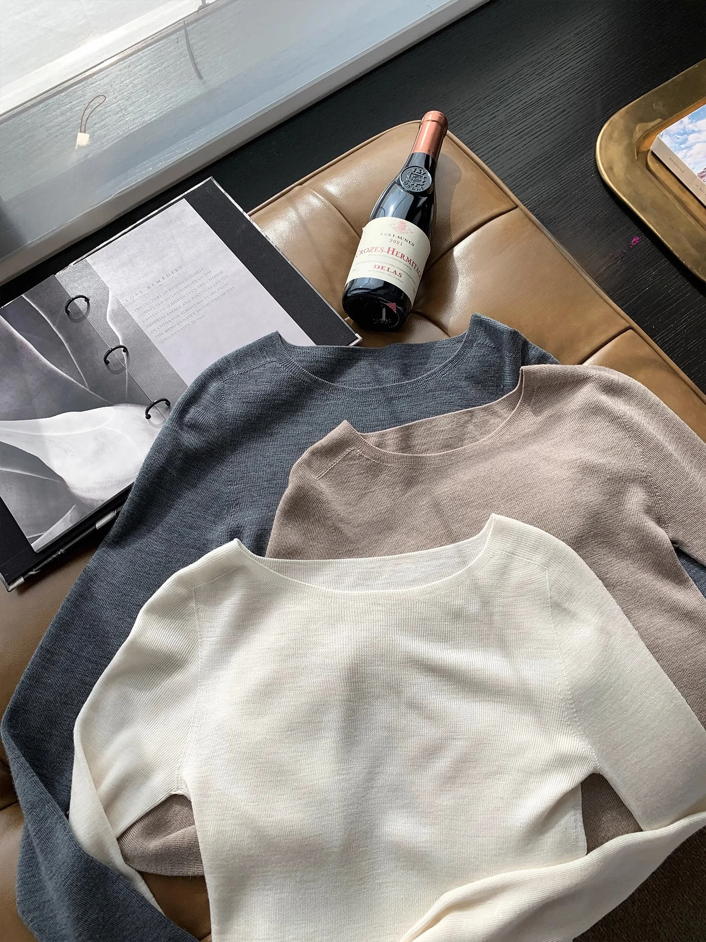 

Soft Sl One-Piece Knitted Woolen Sweater Women's Self-Preserved Tee-Color 00% Wool Base irt Comfortable Commute Sle