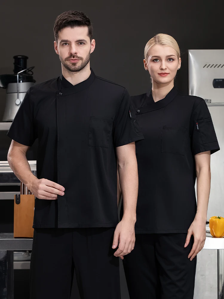 Hotelkantine Terug Keuken Chef Uniform Bakken Kok Werkkleding Restaurant Koken Shirt Catering Kostuum of Jas Schort