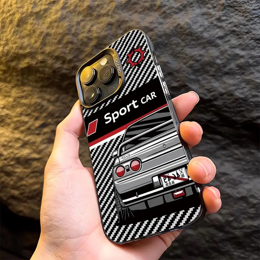 Car Cool Phone Case for iPhone 12 Pro 16 15 Plus XR 13 XS Max 14 Pro X 11 Pro Max 11 Pro TPU Back Soft Cover