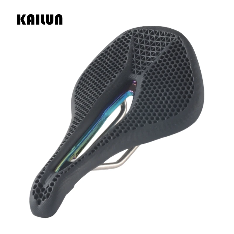

Soft comfortable breathable wear-resistant anti slip 3D honeycomb integrated bicycle saddle universal bicycle seat accessories