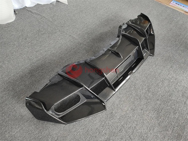 M style carbon fiber rear lip rear bumper lip rear diffuser body kit for Lamborghini Huracan LP610  car parts