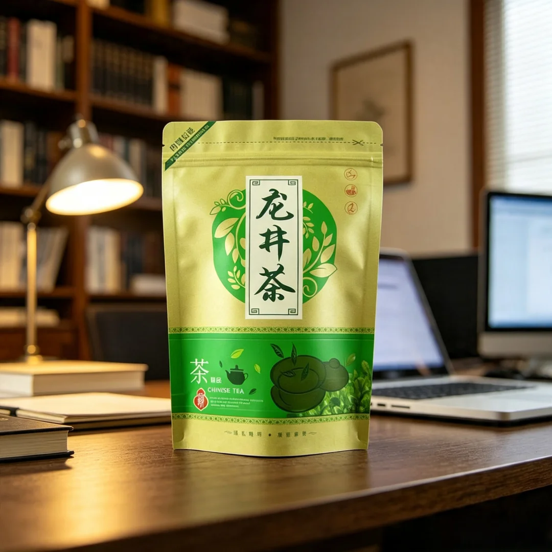 Hochwertige 250g Longjing-Tee-Reißverschlussbeutel, Maojian Taiping Houkui Tee, versiegelte Beutel, Mao Jian RouGui Yun Wu Long Jing Tee-Verpackungsbeutel